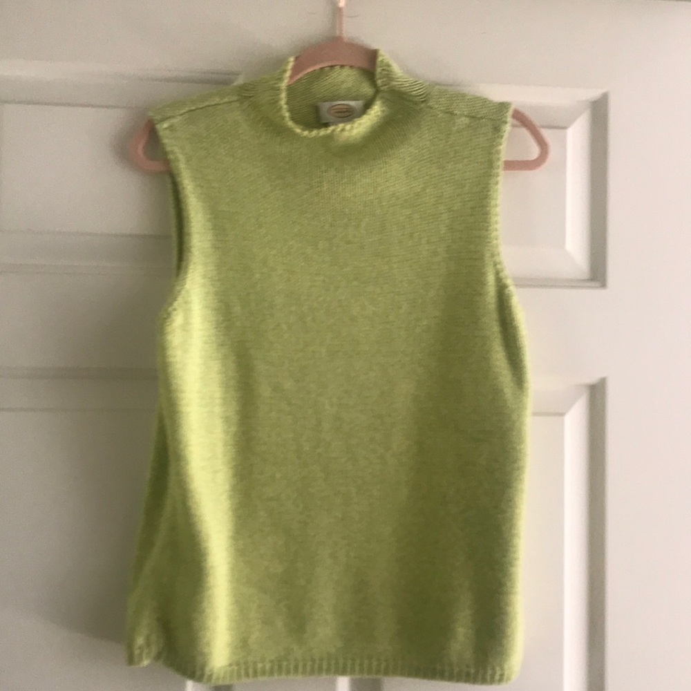 Talbots 100% cotton sleeveless t neck